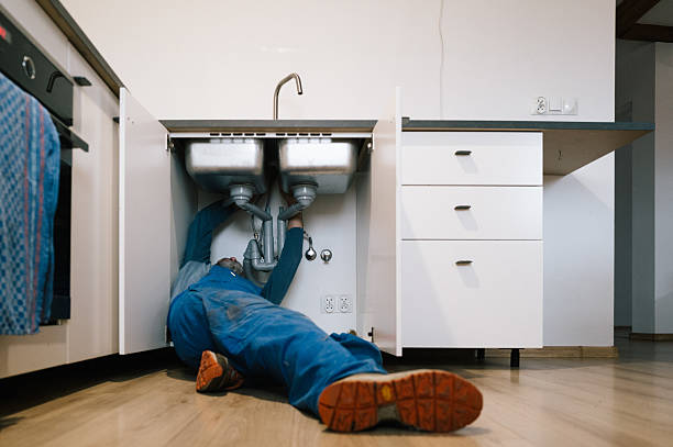 Professional Drain Cleaning technician working in North Stonington, CT